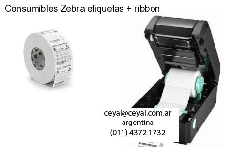 Consumibles Zebra etiquetas ribbon