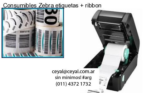 Consumibles Zebra etiquetas   ribbon