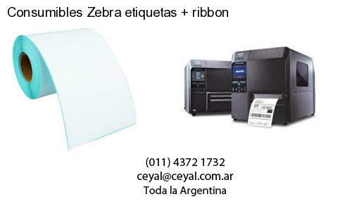 Consumibles Zebra etiquetas   ribbon