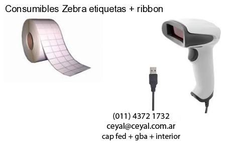 Consumibles Zebra etiquetas ribbon