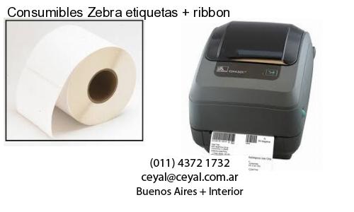 Consumibles Zebra etiquetas   ribbon