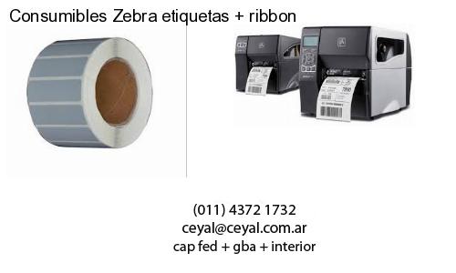 Consumibles Zebra etiquetas ribbon