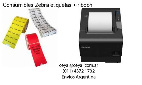Consumibles Zebra etiquetas   ribbon
