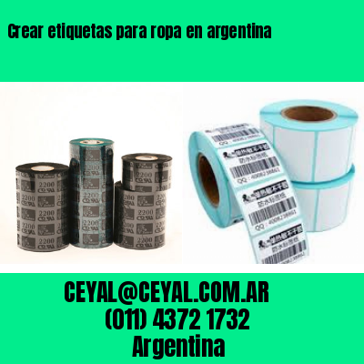 Crear etiquetas para ropa en argentina