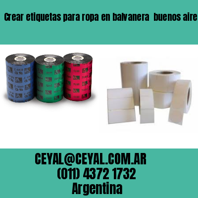 Crear etiquetas para ropa en balvanera  buenos aires