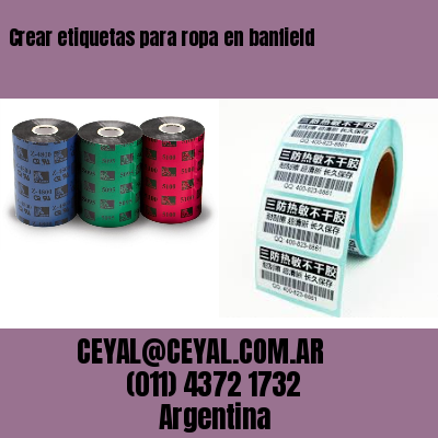 Crear etiquetas para ropa en banfield