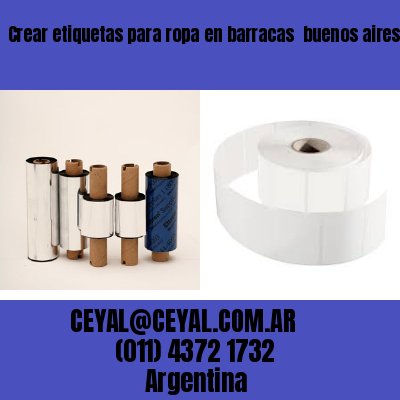 Crear etiquetas para ropa en barracas  buenos aires