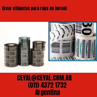 Crear etiquetas para ropa en bernal