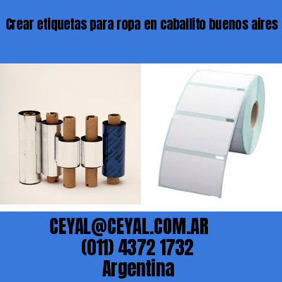 Crear etiquetas para ropa en caballito buenos aires