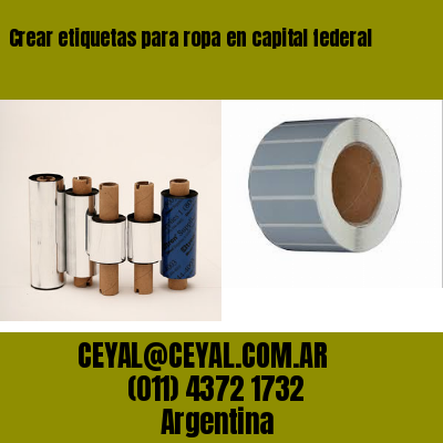 Crear etiquetas para ropa en capital federal