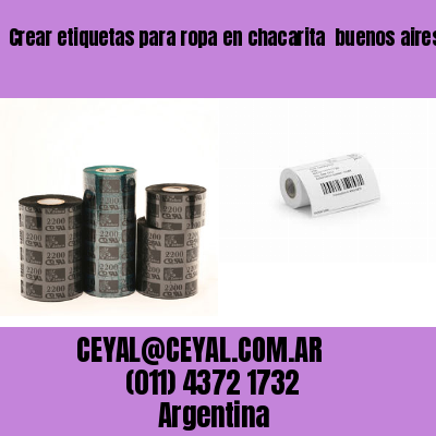Crear etiquetas para ropa en chacarita  buenos aires