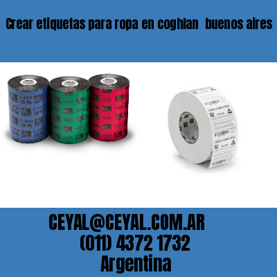 Crear etiquetas para ropa en coghlan  buenos aires