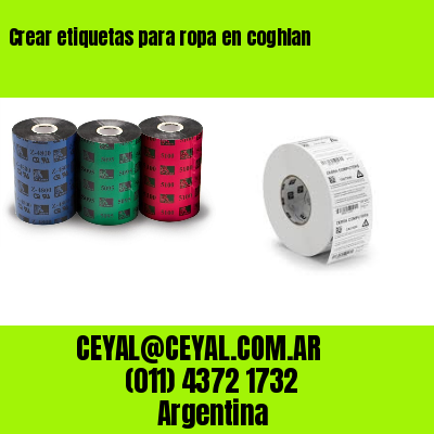 Crear etiquetas para ropa en coghlan