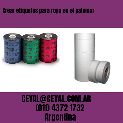 Crear etiquetas para ropa en el palomar