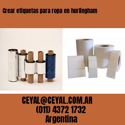 Crear etiquetas para ropa en hurlingham