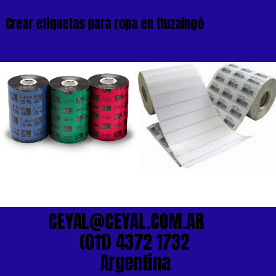 Crear etiquetas para ropa en ituzaingó