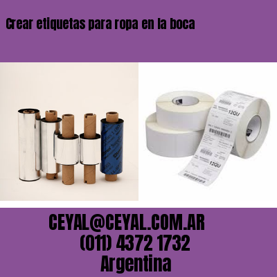 Crear etiquetas para ropa en la boca