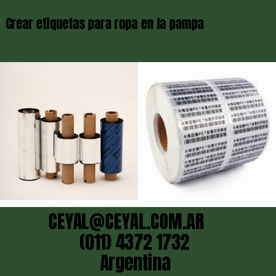 Crear etiquetas para ropa en la pampa