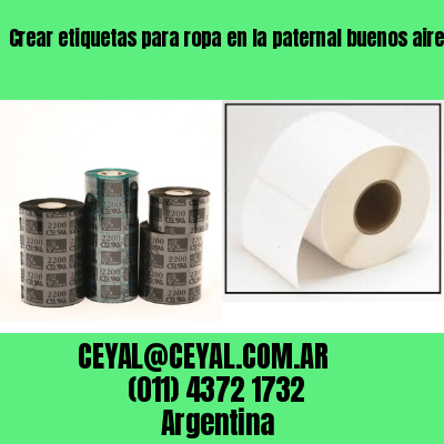 Crear etiquetas para ropa en la paternal buenos aires