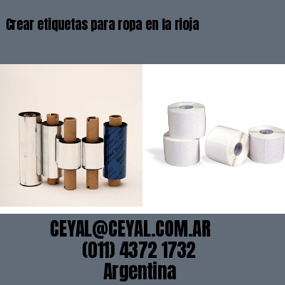 Crear etiquetas para ropa en la rioja