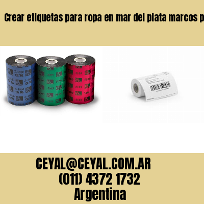 Crear etiquetas para ropa en mar del plata marcos paz