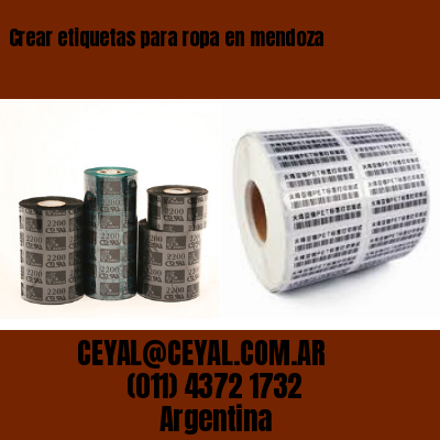 Crear etiquetas para ropa en mendoza