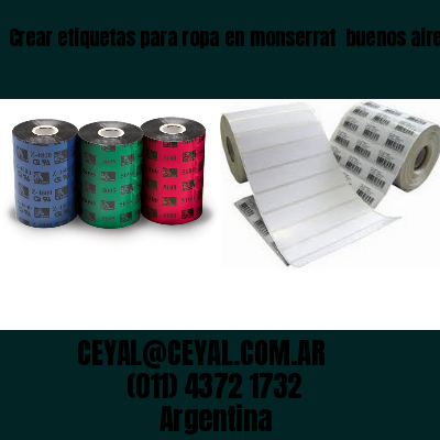 Crear etiquetas para ropa en monserrat  buenos aires