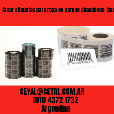 Crear etiquetas para ropa en parque chacabuco  buenos aires