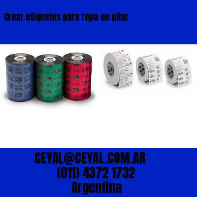Crear etiquetas para ropa en pilar
