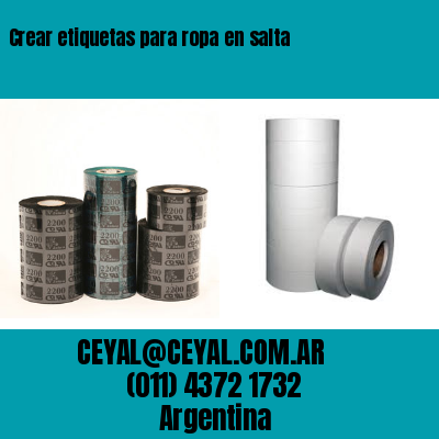 Crear etiquetas para ropa en salta