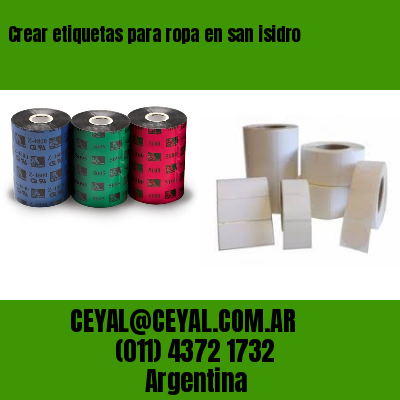 Crear etiquetas para ropa en san isidro