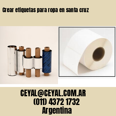 Crear etiquetas para ropa en santa cruz