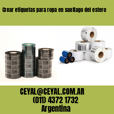 Crear etiquetas para ropa en santiago del estero