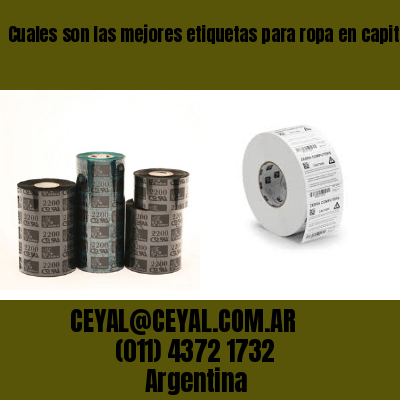 Cuales son las mejores etiquetas para ropa en capital federal