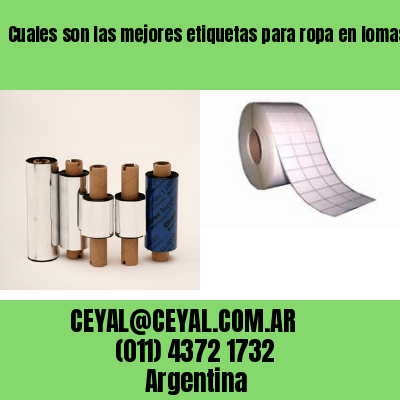 Cuales son las mejores etiquetas para ropa en lomas de zamora