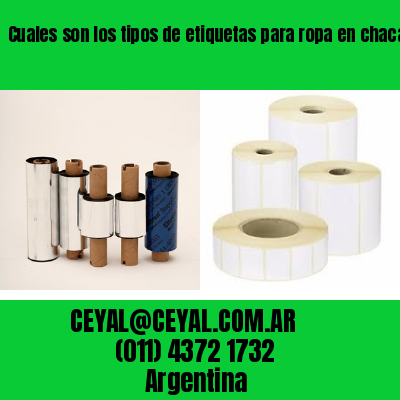 Cuales son los tipos de etiquetas para ropa en chacarita  buenos aires