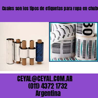 Cuales son los tipos de etiquetas para ropa en chubut