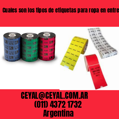 Cuales son los tipos de etiquetas para ropa en entre rios
