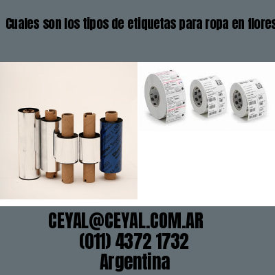 Cuales son los tipos de etiquetas para ropa en floresta
