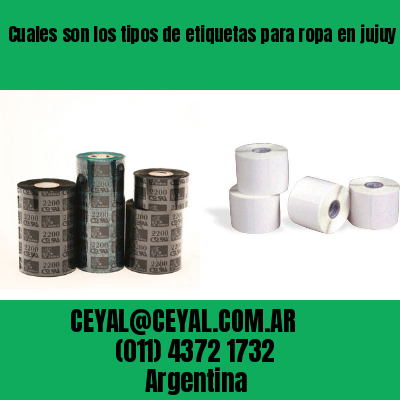 Cuales son los tipos de etiquetas para ropa en jujuy