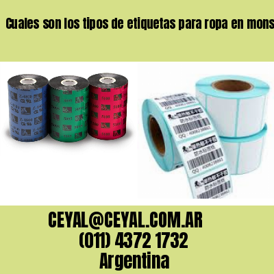 Cuales son los tipos de etiquetas para ropa en monserrat