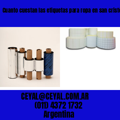 Cuanto cuestan las etiquetas para ropa en san cristóbal  buenos aires