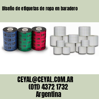 Diseño de etiquetas de ropa en baradero