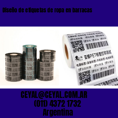 Diseño de etiquetas de ropa en barracas