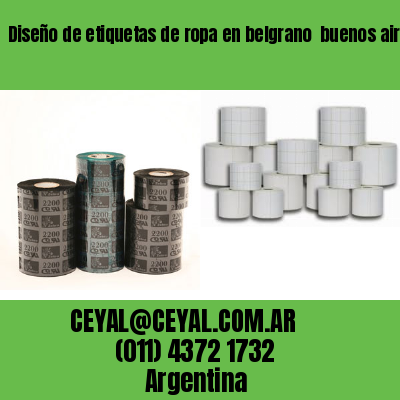 Diseño de etiquetas de ropa en belgrano  buenos aires