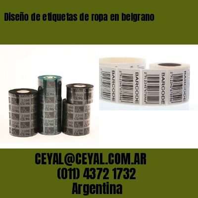 Diseño de etiquetas de ropa en belgrano