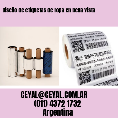 Diseño de etiquetas de ropa en bella vista