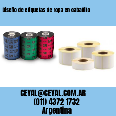 Diseño de etiquetas de ropa en caballito