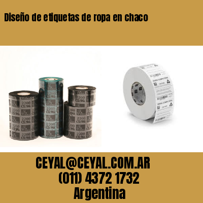 Diseño de etiquetas de ropa en chaco