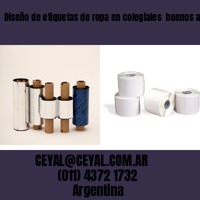 Diseño de etiquetas de ropa en colegiales  buenos aires